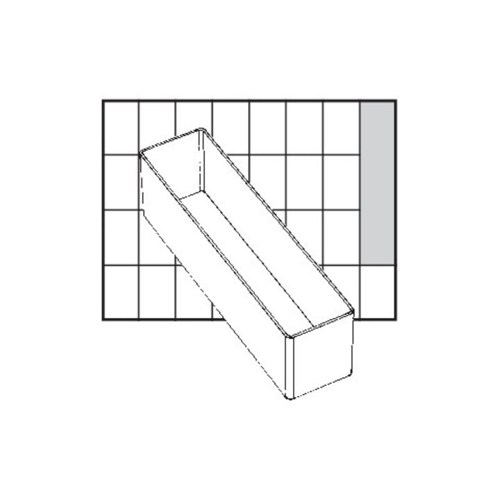 raaco A9-2 Casier transparent H 47 x L 39 x P 109 mm