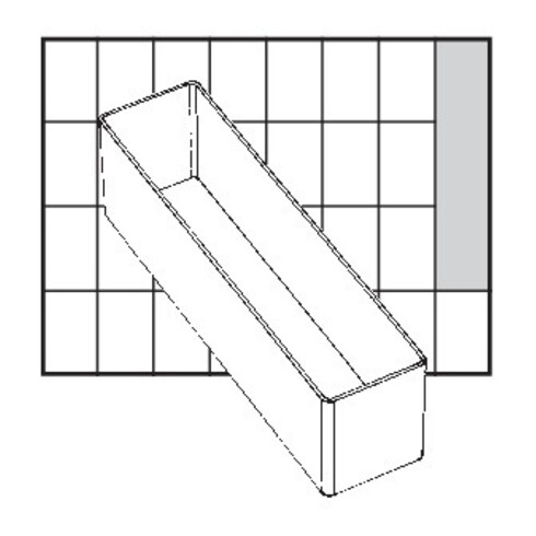 raaco A9-3 Facheinsatz H47xB39xT163 mm