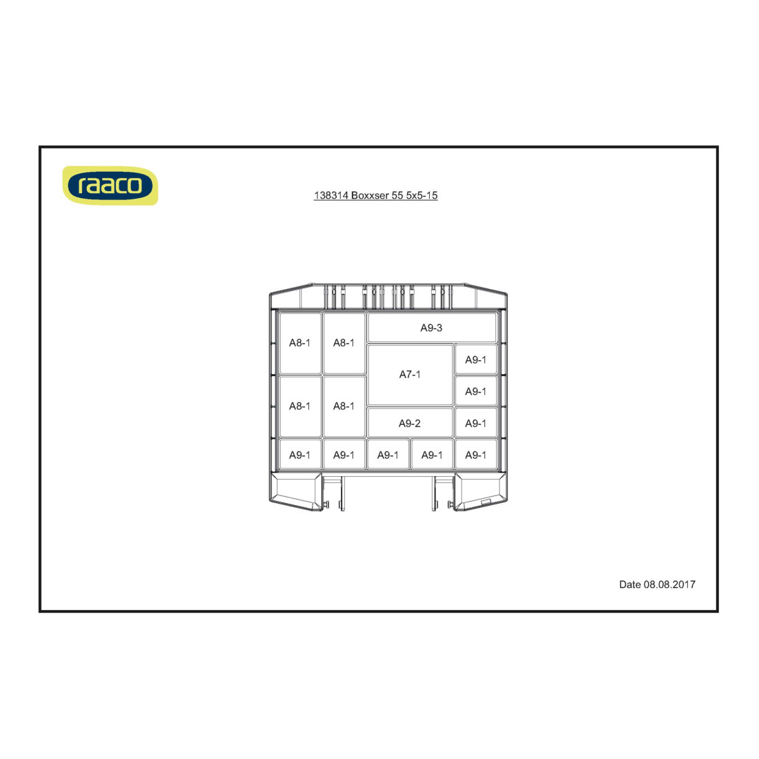 raaco assortimentsdoos Boxxser 55 5x5-15