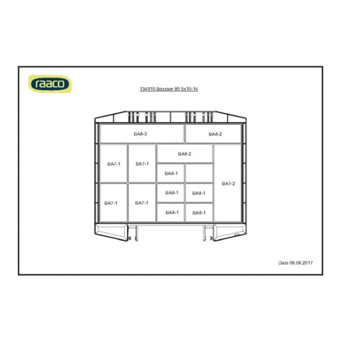 raaco Box assortimento Boxxser 80 5x10-14