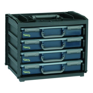 raaco HandyBox 55x4, equipaggiata