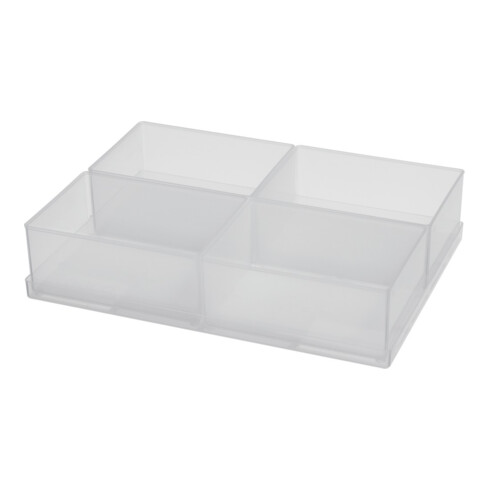 raaco Insert compartiment pour Mod.C Type A7-1 transparent 4 pcs.