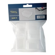 raaco One Sub 55A9-1 H25xB54xT39mm Ku.transp.10 pcs./bag-1