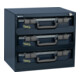 raaco SafeBox equipaggiato 80x3, l=452xP=330xH=405mm, 3 scatole assortite, contenitore/scatole in acciaio A.PP-1
