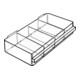 RAACO Set verdeelschotjes, transparant, Geschikt voor ladetype: 150-03/04-1