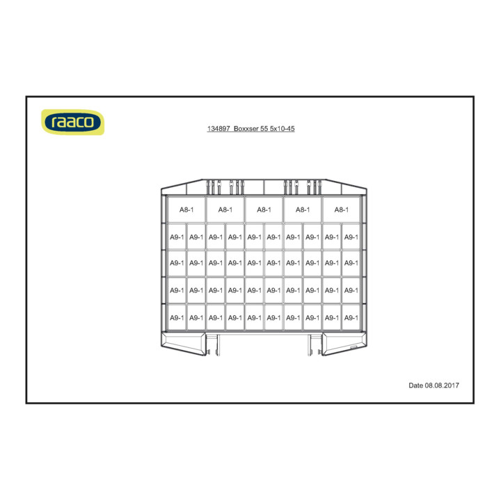 raaco Sortimentskasten Boxxser 55 5x10-45