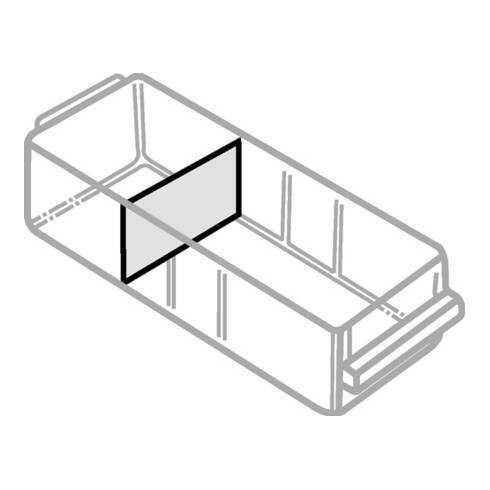 Raaco Trennplättchen-Set transparent, passend für Schubladentyp: 150-03/04
