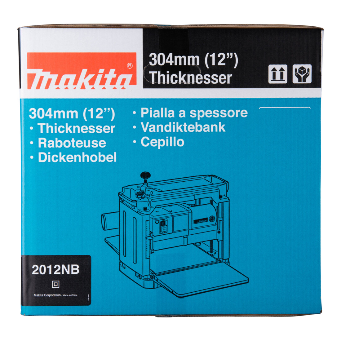 Rabot d'épaisseur Makita 2012NB, largeur de rabotage 304 mm