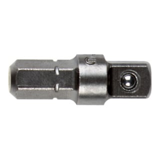 Raccord, carré mâle 1/4"/ queue six pans 1/4" metabo