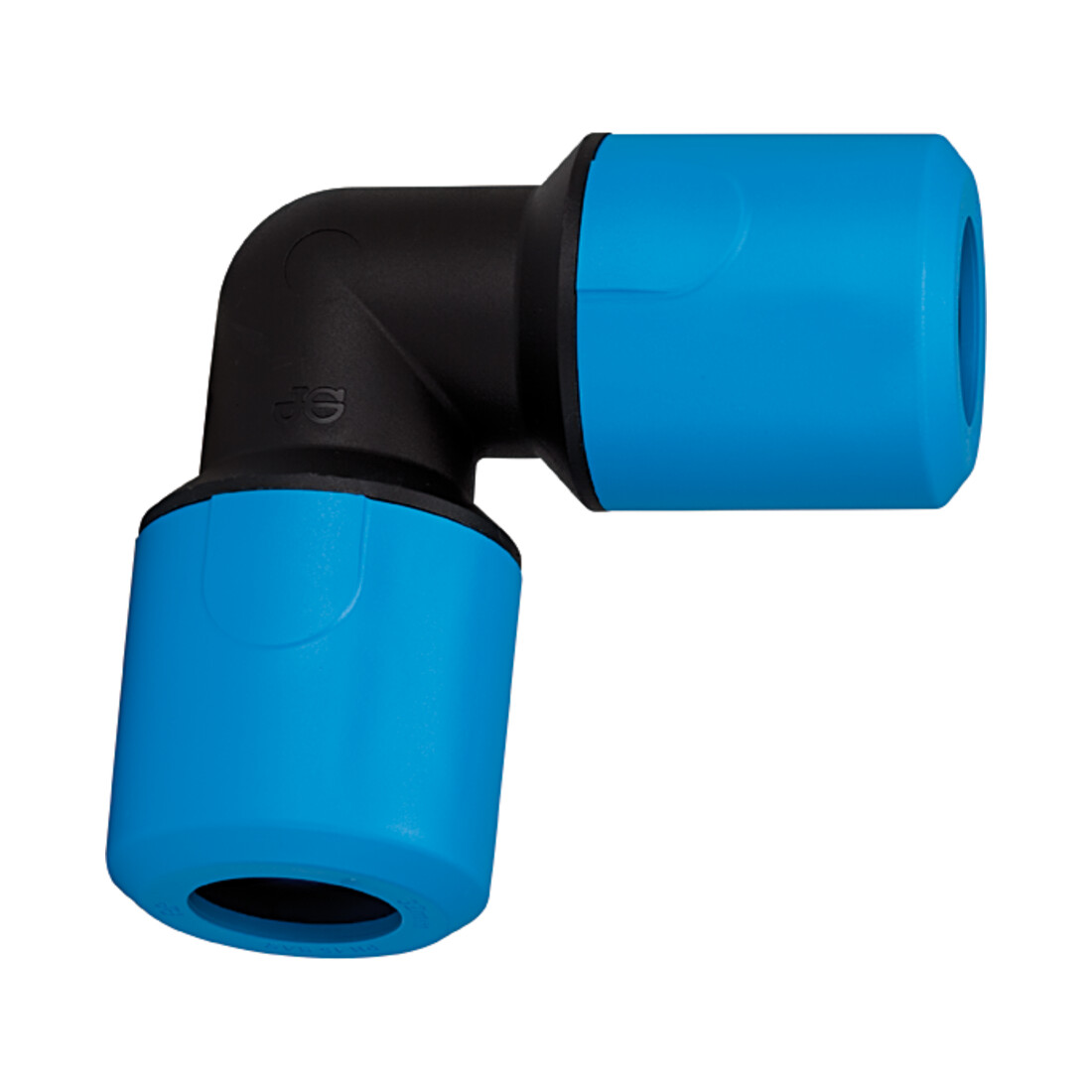 Raccord coudé RIEGLER PP pour tuyau diamètre extérieur 32 mm