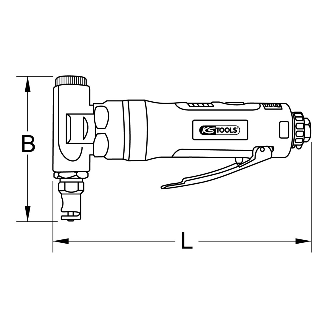 Raccord d'air comprimé KS Tools, 2,6m/min, 85L/min