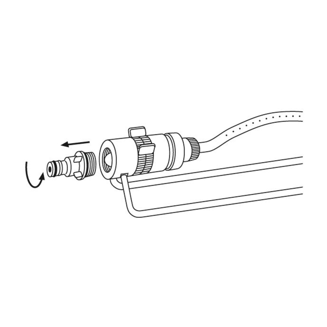 Raccord d'arroseur GARDENA (pour articles 1021, 1022, 1971, 1973, 1975, 1977, 2080, 2081, 2082, 2084, 2089, 18700, 18702, 18704)