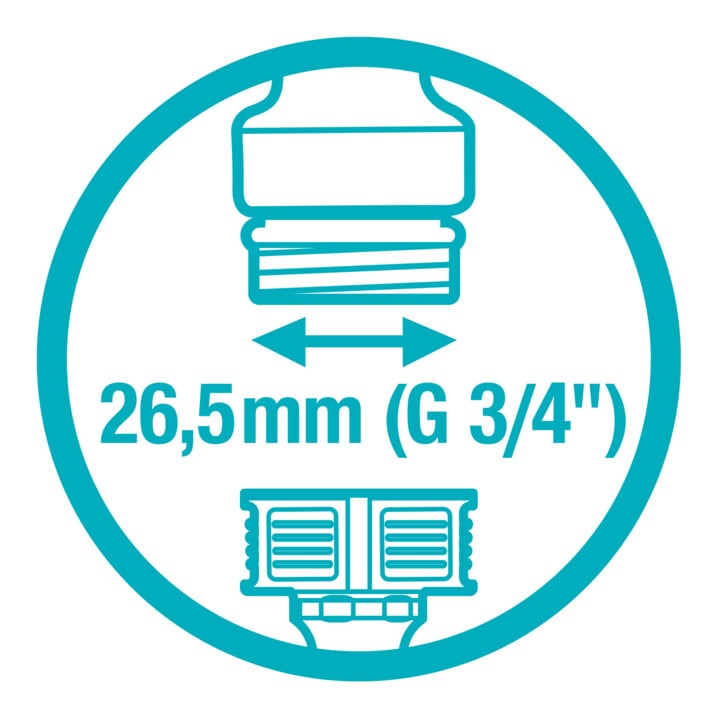 Raccord de robinet Gardena 26,5mm (G 3/4")