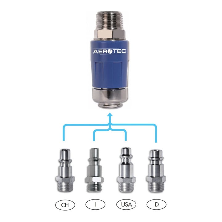 Raccord de sécurité Aerotec EASY SAVE PRO 1/4 pouce FF