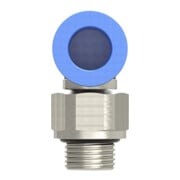 Raccord enfichable en L Série bleue rotatif G 3/8 Diamètre extérieur 6 mm RIEGLER-2