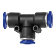 Raccord enfichable en T série bleue 2 x 8 / 1 x 10 mm L1 27,5 mm RIEGLER