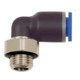 Raccord enfichable RIEGLER série L bleu orientable G 1/8 diamètre extérieur 10mm-1