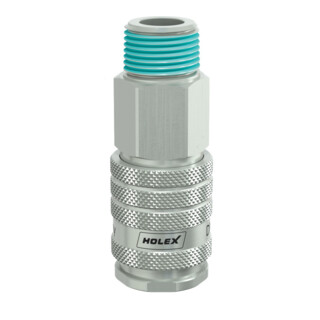 Raccord industriel filetage extérieur HOLEX, filetage extérieur du raccord : 1/4 pouce
