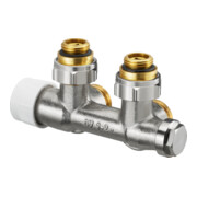 Raccord OVA Multiblock T 1/2AG x 3/4AG, 1 et 2 tubes, laiton, angle-2