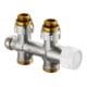 Raccord OVA Multiblock T 1/2AG x 3/4AG, 1 et 2 tubes, laiton, Dg