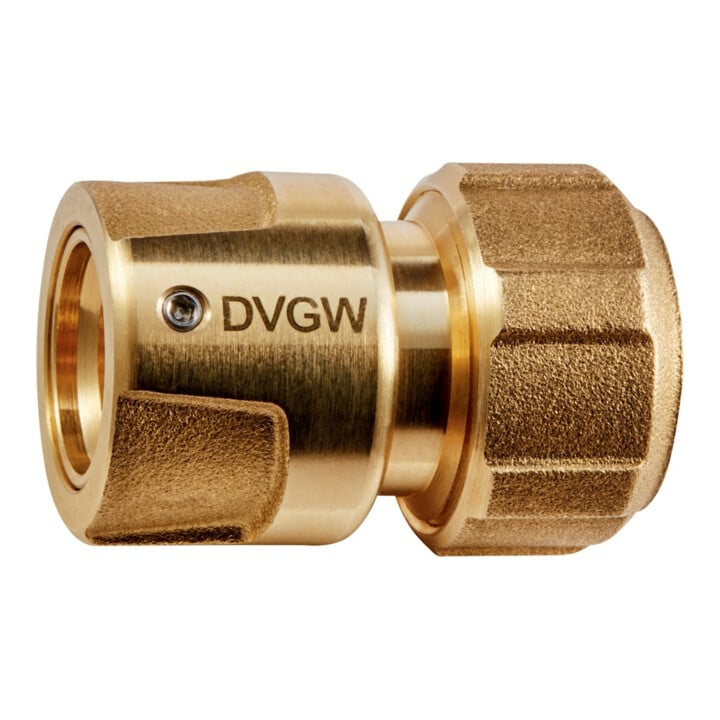 Raccord p. tuyau GEKA plus-système d'enfichage KTW laiton taille tuyau 19 mm SB
