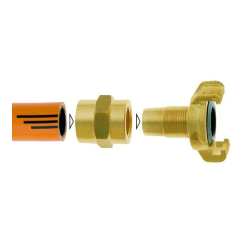 Raccord p. tuyau GEKA plus XK laiton taille tuyau 25 mm KARASTO