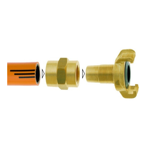 Raccord p. tuyau GEKA plus XK laiton taille tuyau 25 mm KARASTO