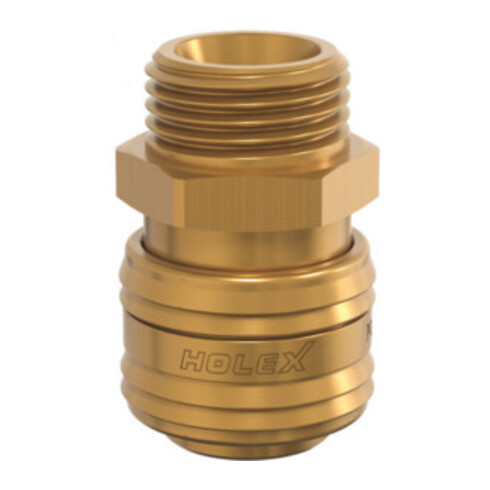Raccord rapide avec filetage extérieur HOLEX, filetage extérieur du raccord : 1/2 pouce