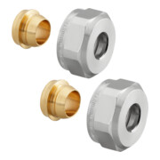 Raccords à compression OV 18mm, double, pour tubes cuivre et acier