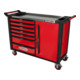RACINGline+ Servante d'atelier KS Tools NOIR/ROUGE avec 7 tiroirs et 1 porte