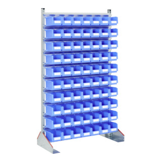 Racks fixes Bito p 500 bacs en bleu