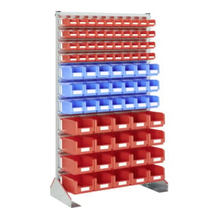 Racks fixes Bito p 500 bacs en bleu et rouge