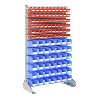 Racks fixes Bito p 500 bacs en bleu et rouge