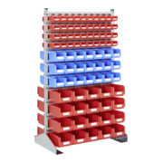 Racks fixes Bito p 700 bacs en bleu et rouge