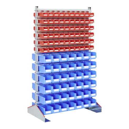 Racks fixes Bito p 700 bacs en bleu et rouge