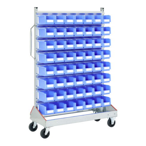 Racks mobiles p 510 Racks mobiles galvanisés Bito bacs bleu
