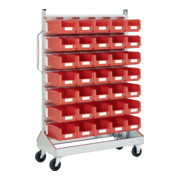 Racks mobiles p 510 Racks mobiles galvanisés Bito bacs rouge