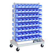Racks mobiles p 710 Racks mobiles galvanisés Bito bacs bleu