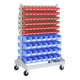 Racks mobiles p 710 Racks mobiles galvanisés Bito bacs bleu et rouge-1