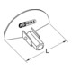 Raclette demi-lune, Ø 100 mm-3