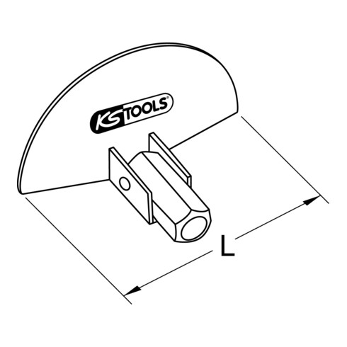 Raclette demi-lune, Ø 100 mm