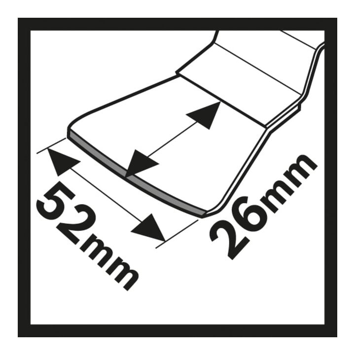 Racloir Bosch HCS ATZ 52 SC rigide 26 x 52 mm