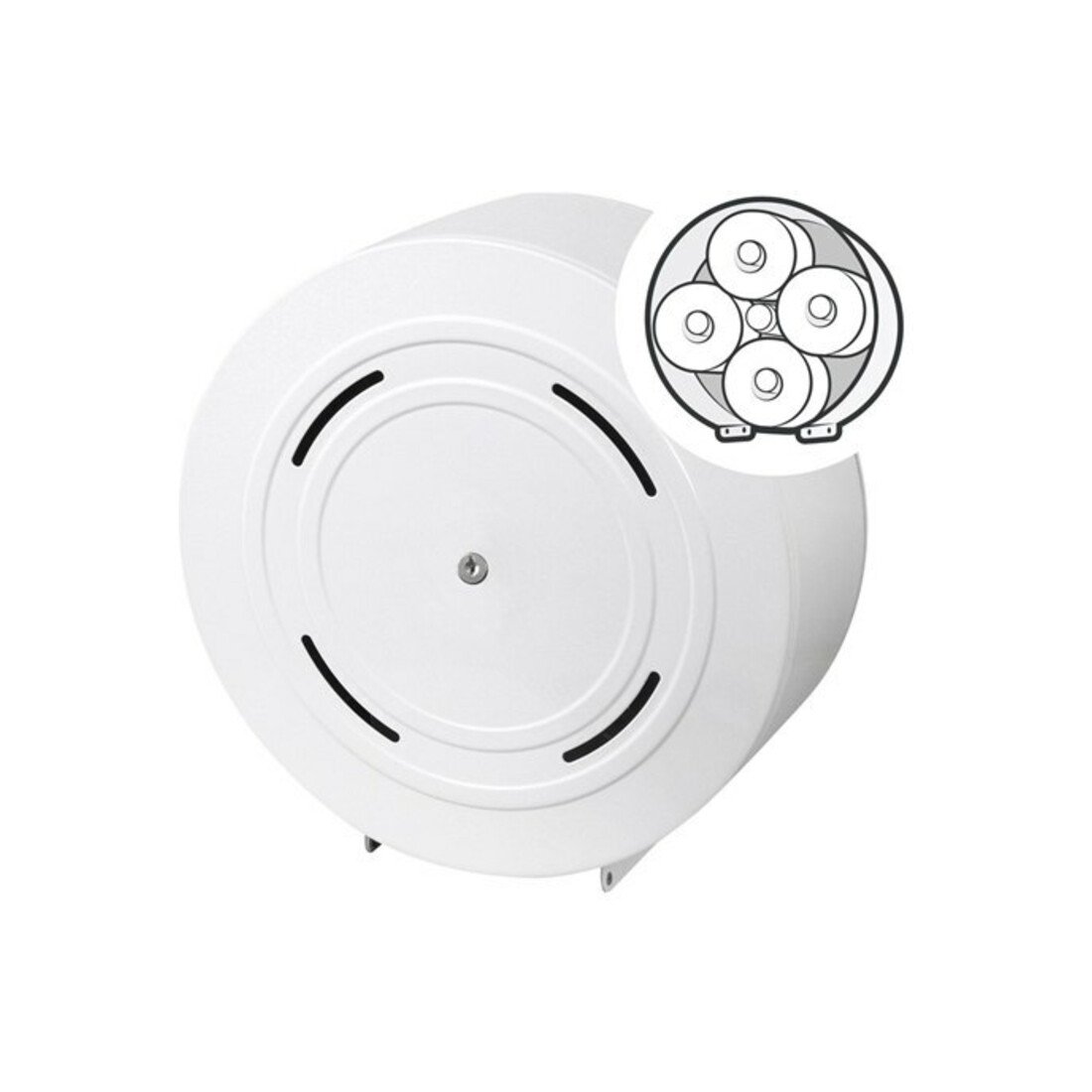 racon MW KR quattro Distributeur de papier toilette H320×I320×P125 env. mm