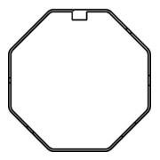 Rademacher Arbre octogonal en acier SW60, 6 m galvanisé 4040-6-1