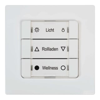 Rademacher Bouton mural multiple 9494-1 à piles ultra blanc