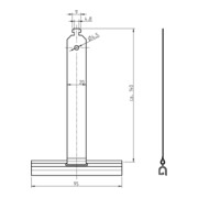 Rademacher Ressort de fixation 140 mm à partir de SW50 4051-1