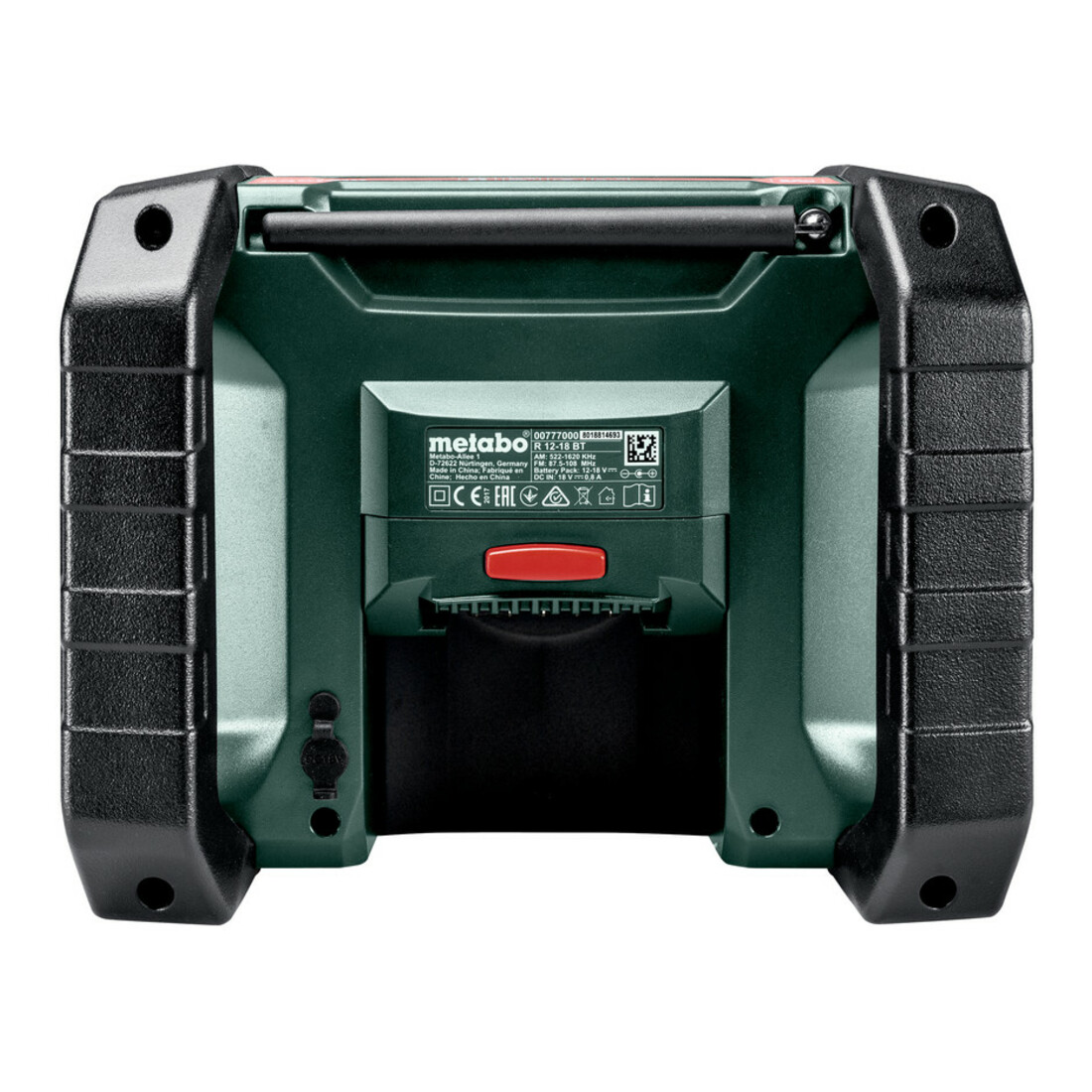 Radio de chantier sans fil R 12-18 BT metabo, carton