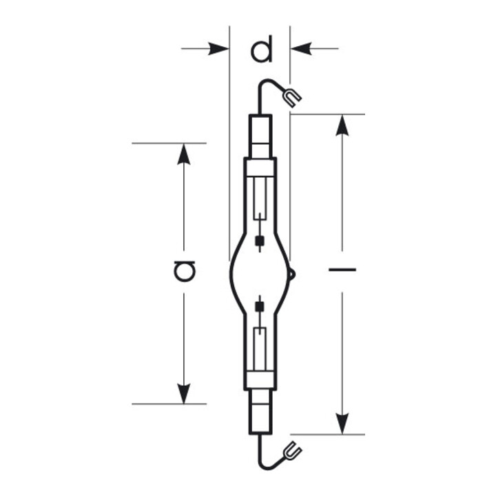 Radium Halogen-Metalldampflampe HRI-TS2000WD400/K12S