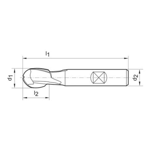 Radiusfr.DIN327K N HSSCo832,00mm TiAlN FORMAT