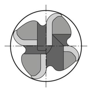 Radiusfr. WN VHM FIRE 14,0mm HA Z 4 L Gühring